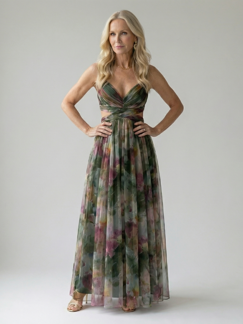 Eliza™ – Zwiewna sukienka maxi kopertowa