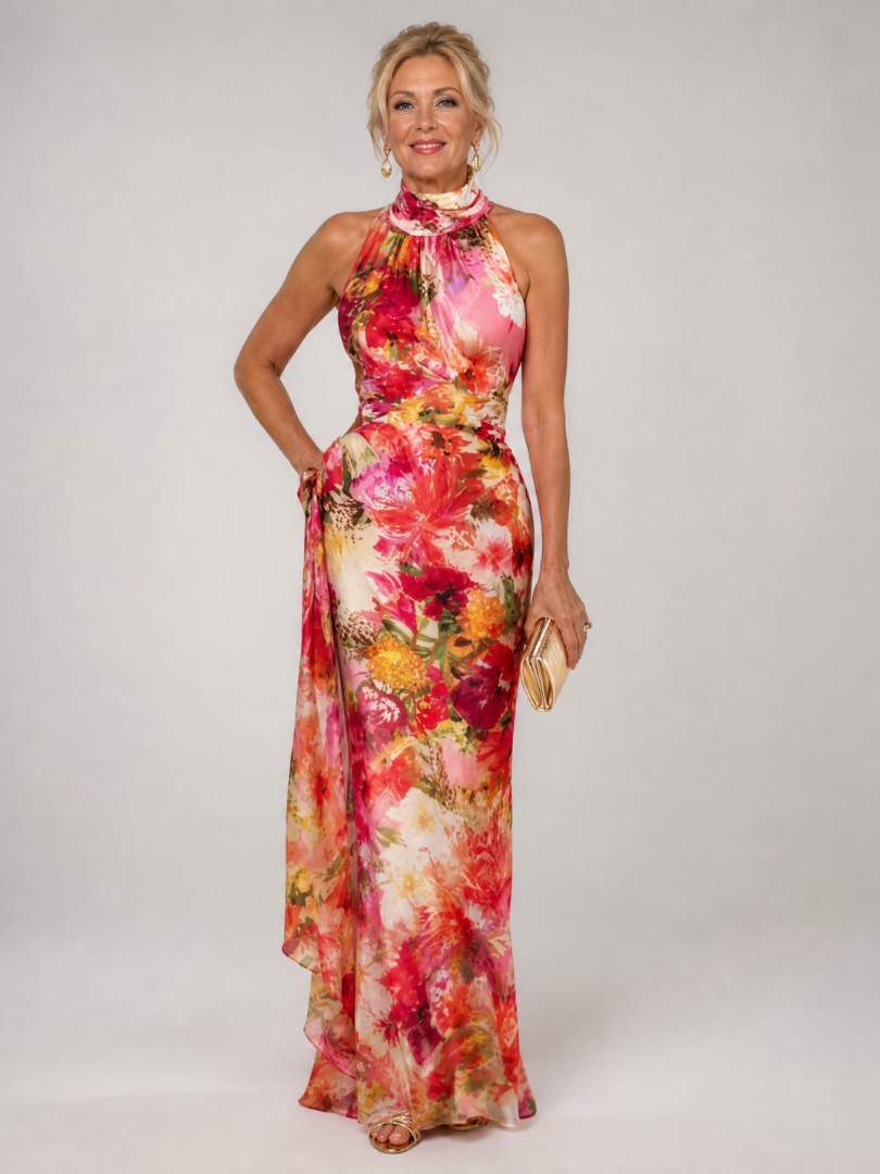 Mila™ – Sukienka maxi w kwiatowy print