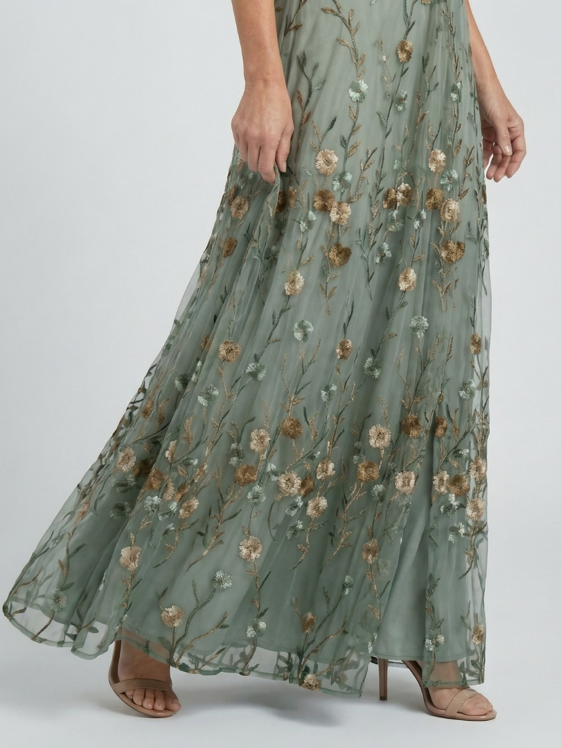Aurelia™ – Zwiewna sukienka maxi halter w kwiaty