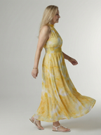 Mira™ – Sukienka midi halter z marszczeniem