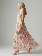 Lena™ – Zwiewna sukienka maxi w kwiaty