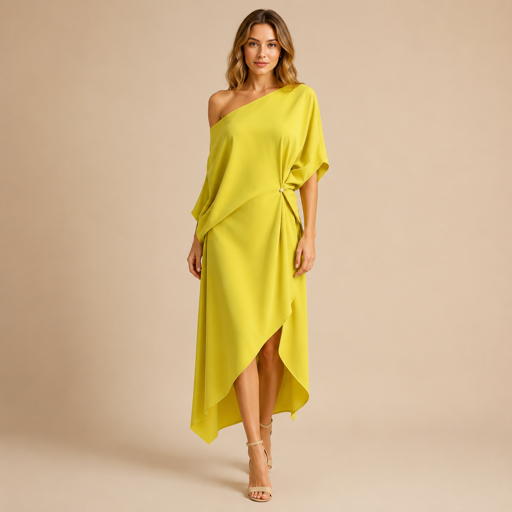 Joanna | Elegancka Sukienka Asymetryczna