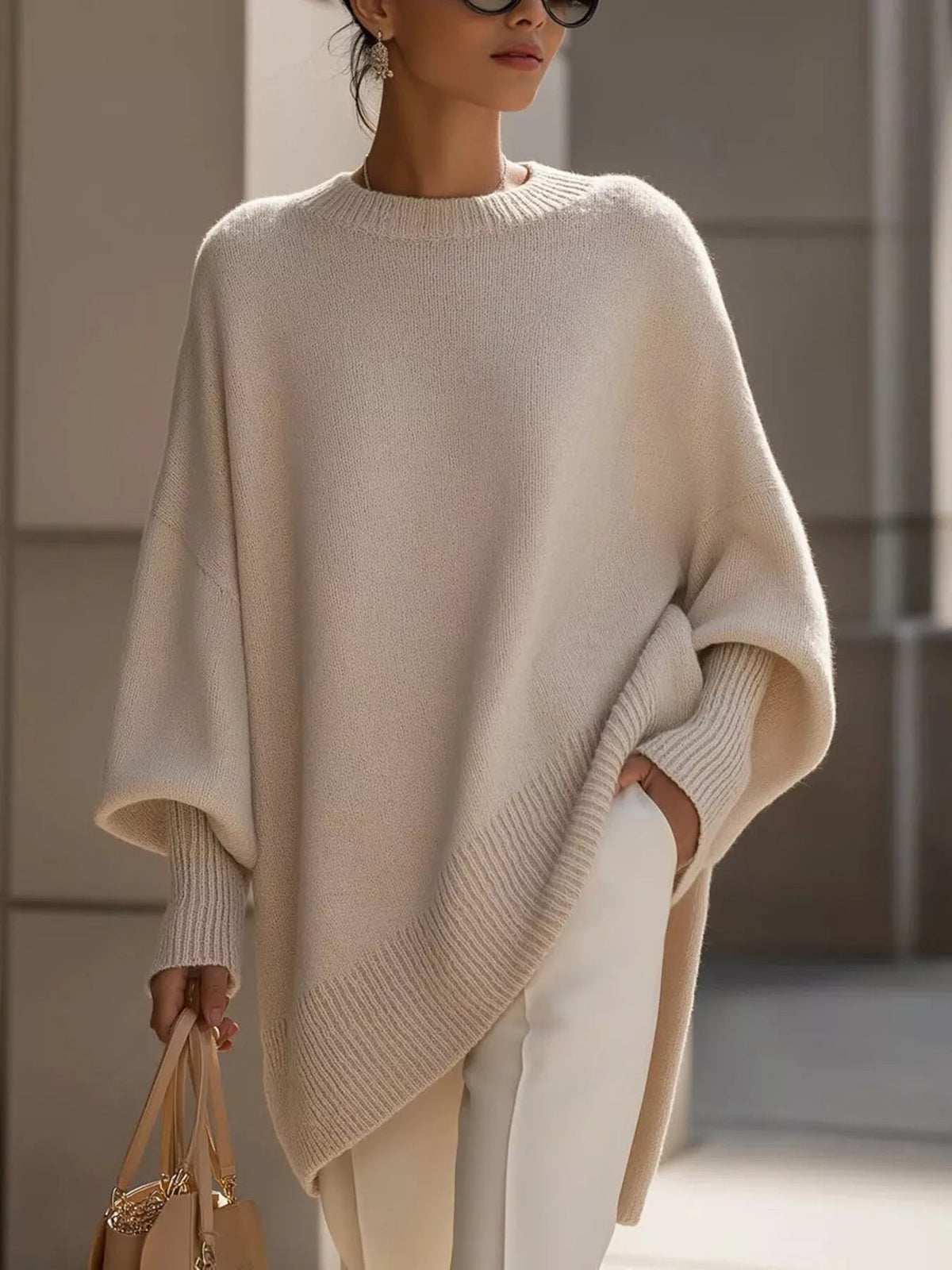 LENA | Eleganckie ponczo o luźnym kroju