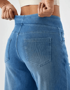 LINDA | Jeansy z wysokim stanem
