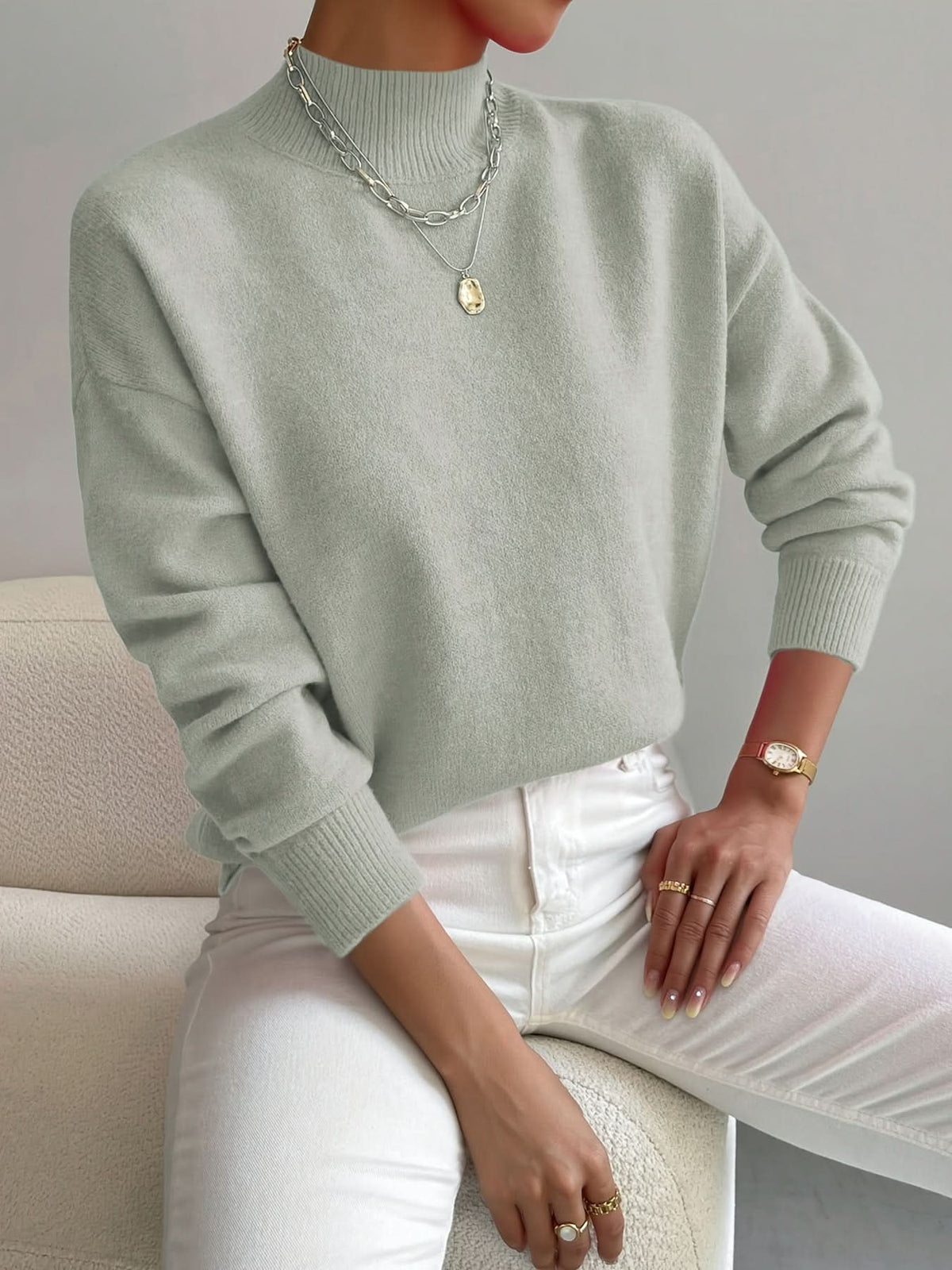 SERAPHINE | Sweter z golfem
