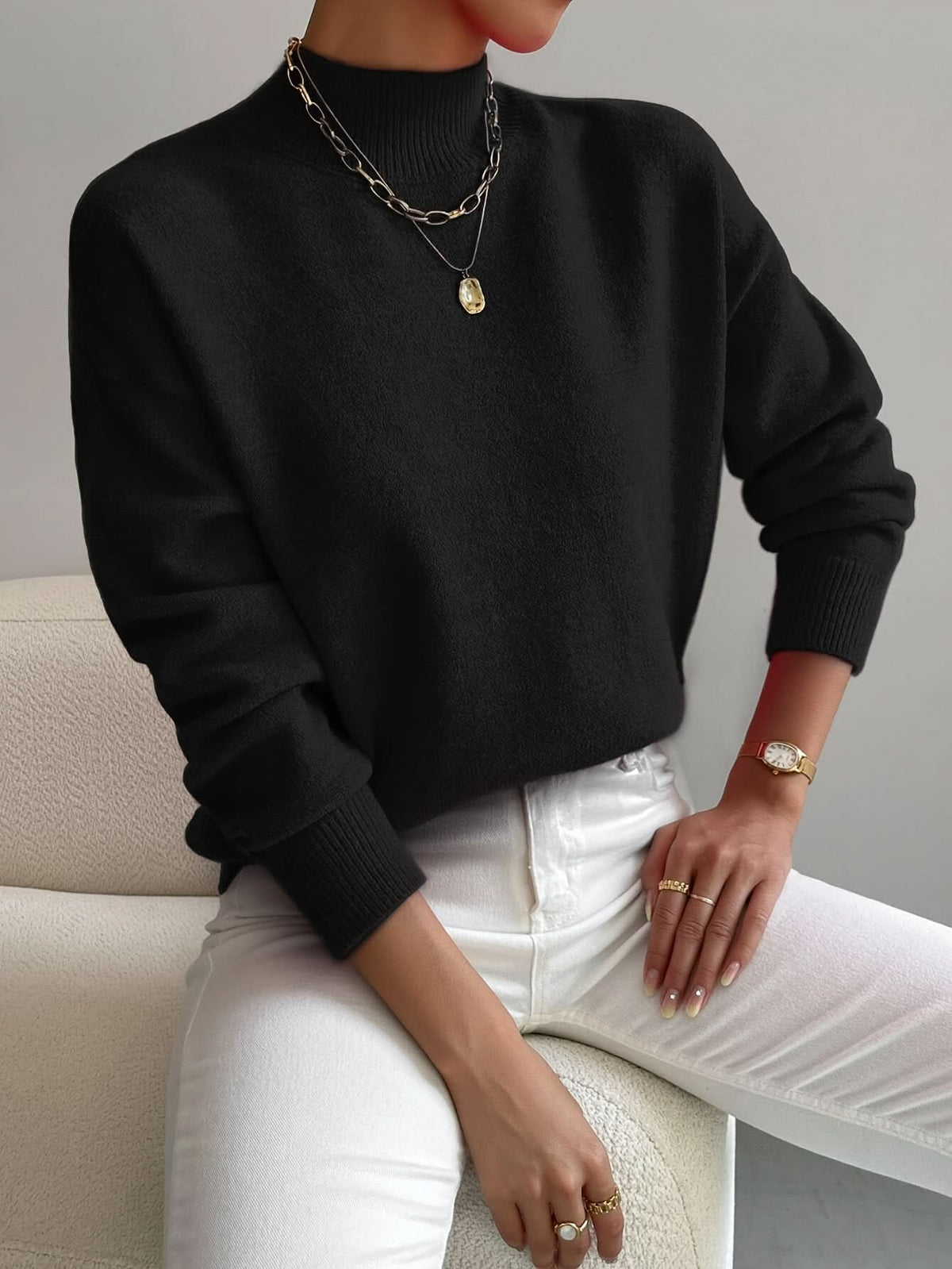 SERAPHINE | Sweter z golfem